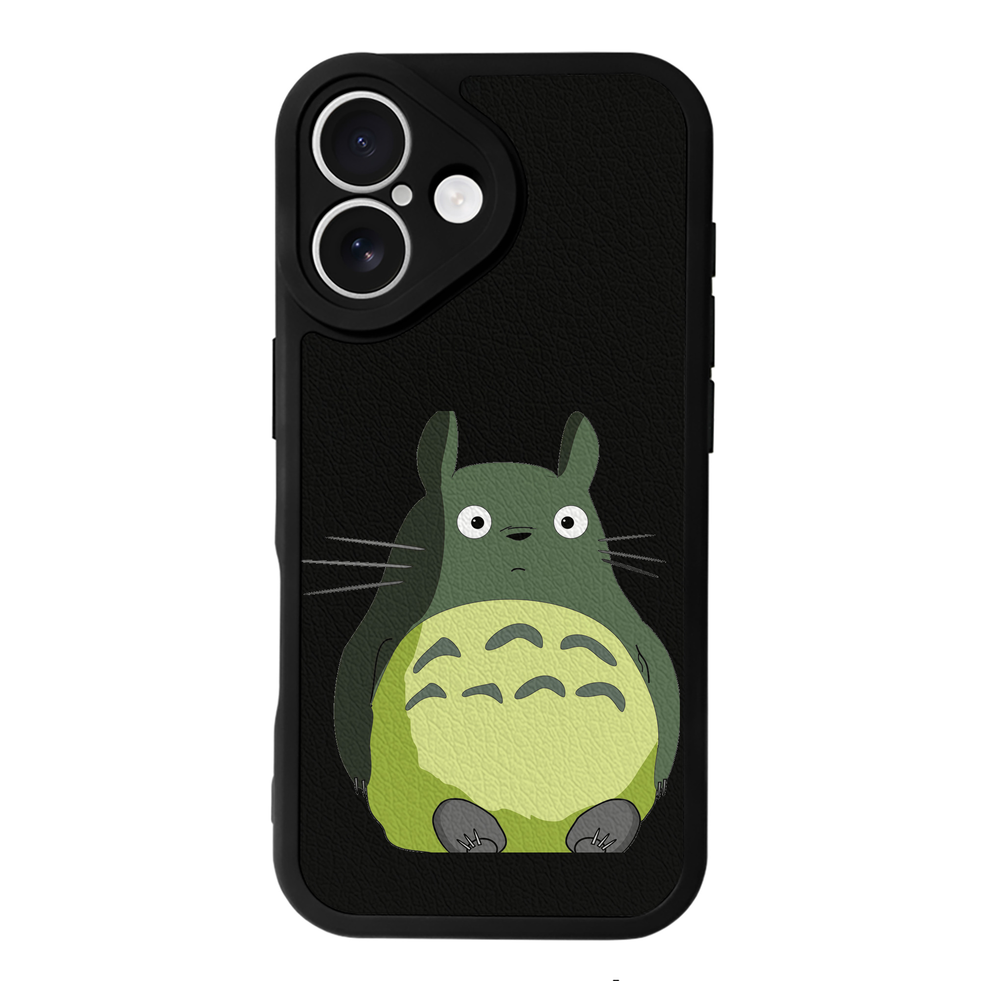 （画像用） となりのトトロ 草壁メイ 草壁サツキ My Neighbor Totoro Satsuki Kusakabe Mei Kusakabe 【iPhone 16シリーズ対応】シリコンスマホケース（レザー調） 材質：シリコン